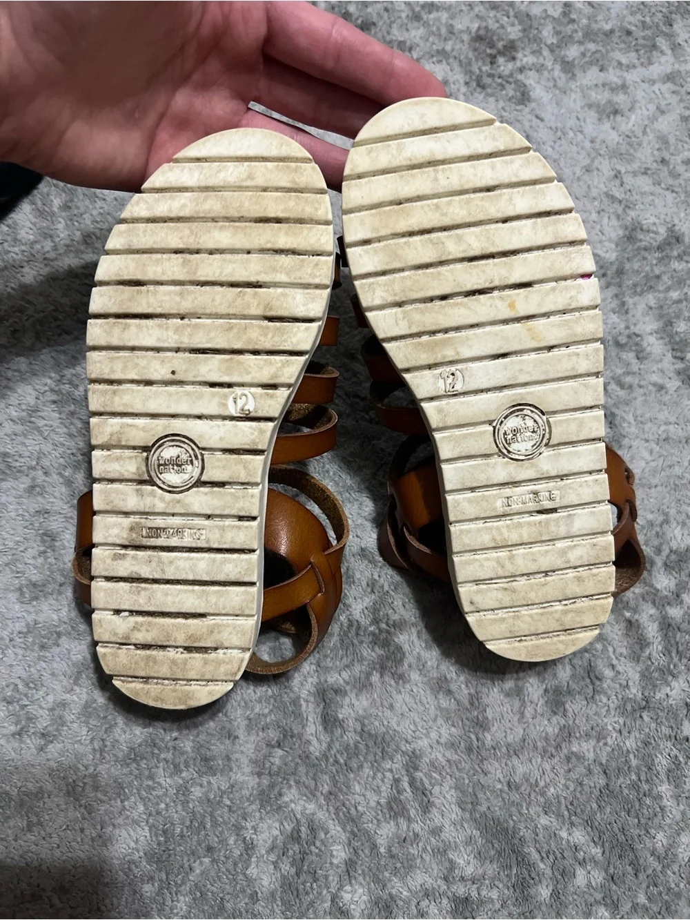 2 pairs of girls sandals. Size 11